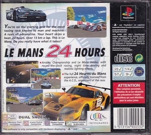 Le Mans 24 Hours - PS1 (B Grade) (Genbrug)